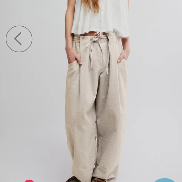 Free People Pants - Free people Chambers laidback pull-on pants (summer sand)